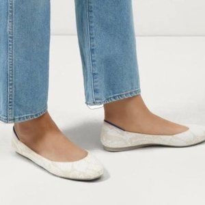 NWOB Rothys Womens Size 12 The Square Flat in Lily RETIRED